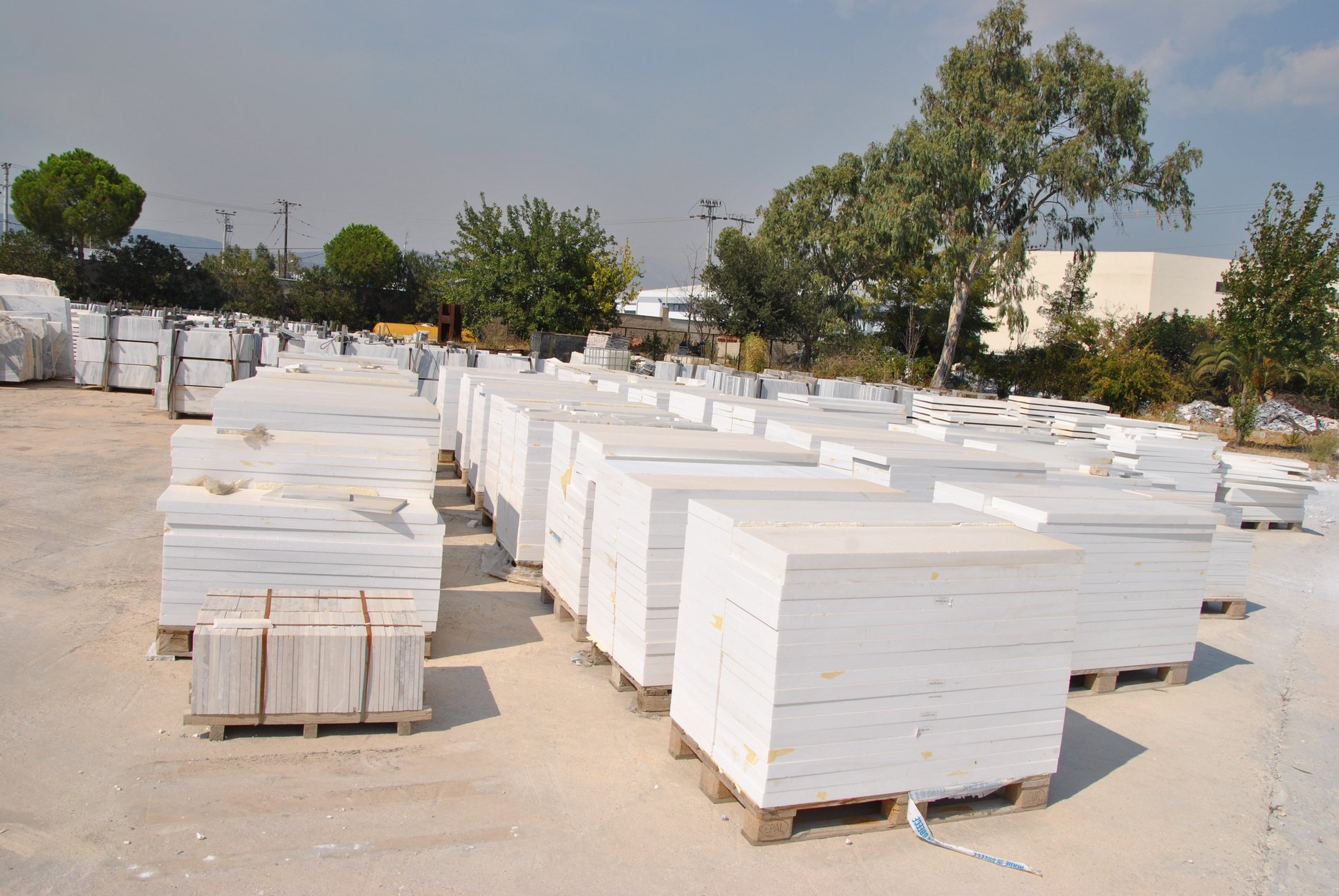 Pure white marble Marble Production